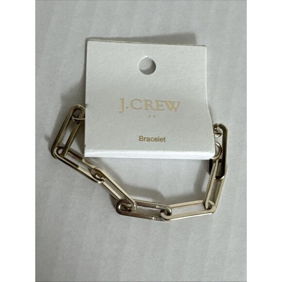 J. Crew Factory Link Bracelet NWT Gold Tone - Picture 5 of 6